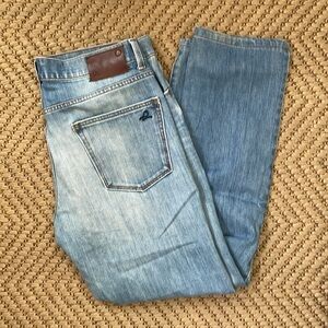DL1961 - Wide Legged Straight Denim Jeans - Blue Light Wash - 34x26